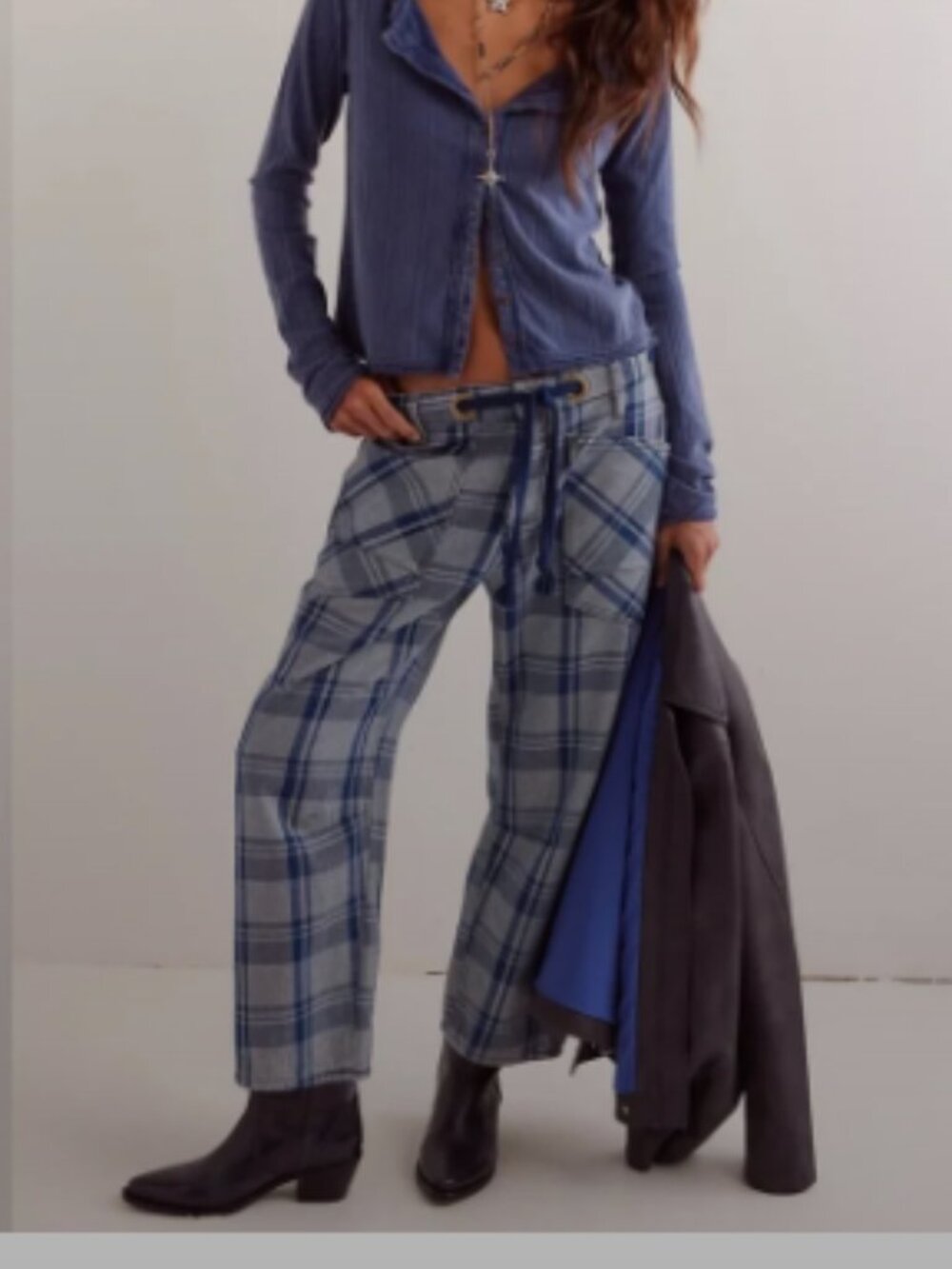 We the Free Plaid Ankle Pant